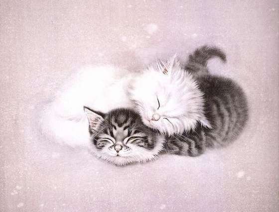 Two lazy cats like a strong reference cycle