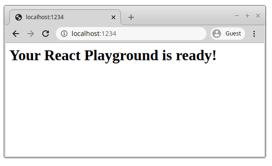 React Playground Ready